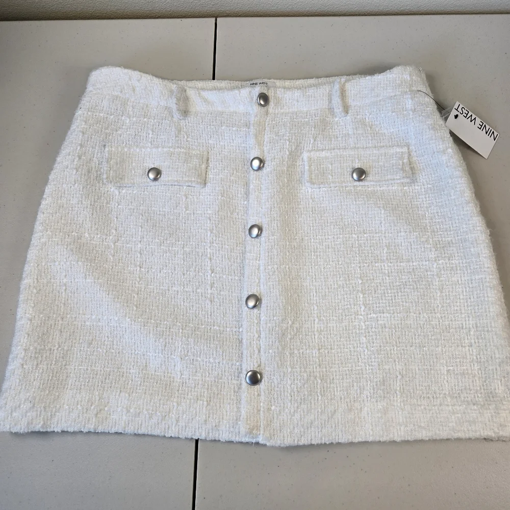 NWT Nine West Tweed Pencil Skirt Ivory Size XXL